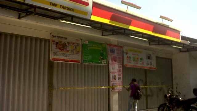 Ilustrasi Alfamart dirampok.(F-INT)