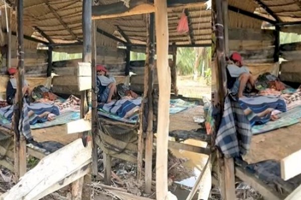 Viral! Video Anak Menangis di Dekat Jenazah Ayahnya di Sebuah Gubuk Tak Berdinding