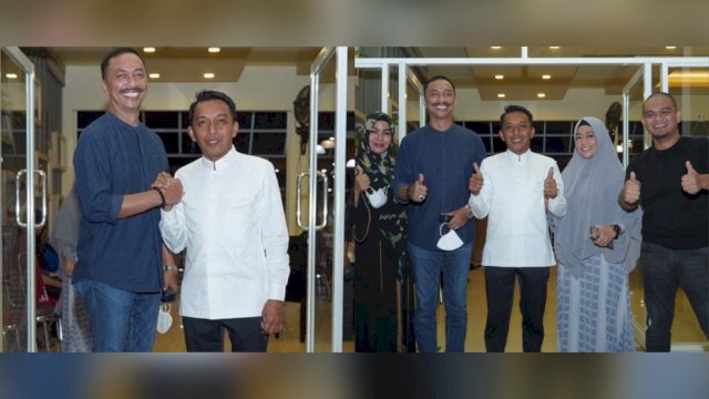 Sekretaria DPW NasDem Sulsel Syaharuddin Alrif bersama Wabup Wajo Amran buka puasa bersama.