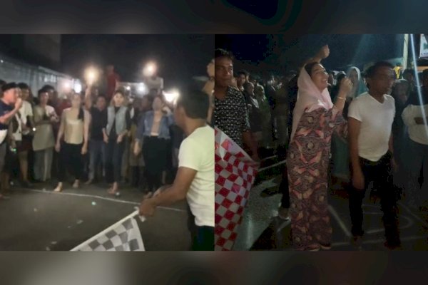 Serunya NasDem Night Run di Sidrap, Ada Pelari Perempuan Cantik dan Diikuti Ratusan Peserta dari Berbagai Daerah di Sulsel