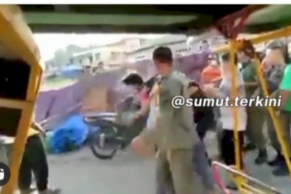 Viral, Satpol PP Diduga Keroyok Warga di Pasar