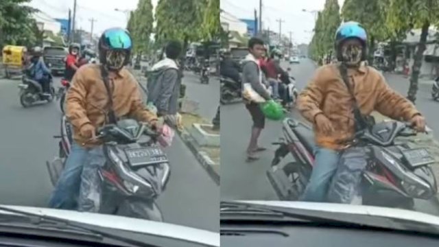 Pengendara di Medan yang hadang ambulans.(F-INT)