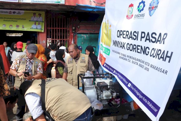 Jamin Ketersediaan Minyak Goreng Curah, Disdag Makassar Gelar Operasi Pasar