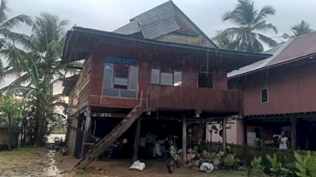 Angin Kencang di Wajo Sulsel, 57 KK dan 1 Pesantren Terdampak