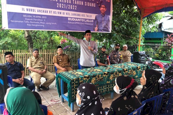 Reses di Tanah Kelahiran, Ketua DPRD Rudianto Lallo Ajak Warga Dukung Pembangunan