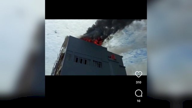Kebakaran ruko di Jalan nusantara, Makassar.