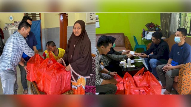 Bapenda Makassar Berbagi Makanan ke Panti Asuhan, Kaum Dhuafa dan Pengguna Jalan.
