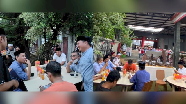 Pengusaha Jufri Pabe Gelar Buka Puasa dengan Warga, Hadir Ketua DPRD Makassar Rudianto Lallo.