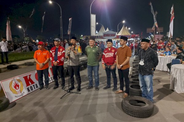 Gas Poll…!! Ketua DPRD Rudianto Lallo, Sekda  Kapolrestabes dan Dandim Makassar Adu Cepat di Balapan Motor Lantang Bangngia