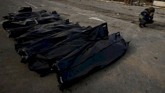 Ilustrasi Mayat di Ukraina.(F-INT)