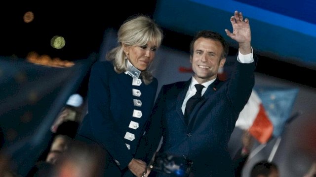 Emmanuel Macron Pertahankan Kursi Presiden Prancis.(F-INT)
