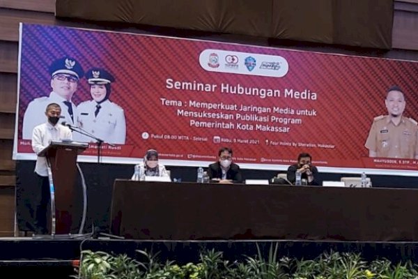 Seminar Kemitraan dengan Media, Diskominfo Makassar: Untuk Memperkuat-Mensukseskan Publikasi Program Pemkot