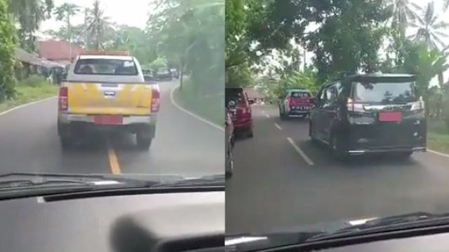 Rombongan Bupati Ini Malah Salip Ambulans yang Bawa Pasien.(F-INT)