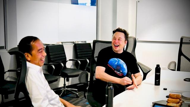 Jokowi bertemu Elon Musk.(F-INT)