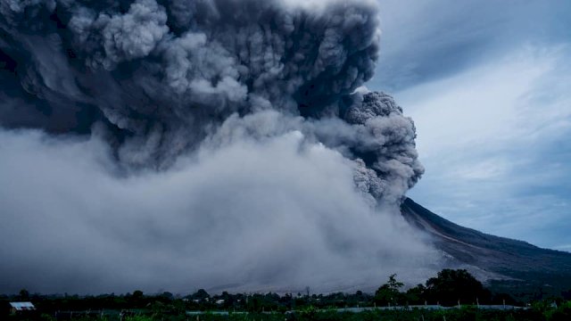 Ilustrasi Gunung Semeru Erupsi.(F-int)