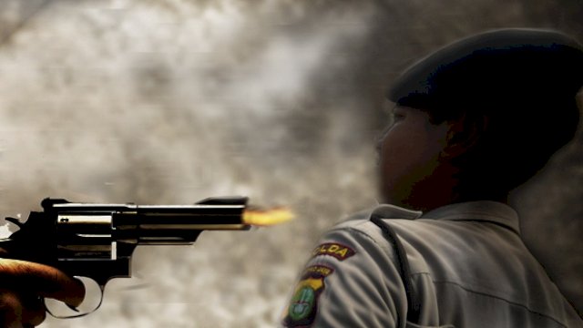 Ilustrasi polisi ditembak.(F-INT)