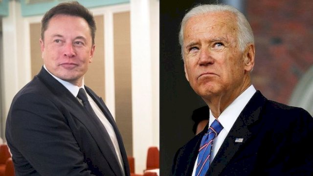 Elon Musk-Joe Biden.(F-INT)