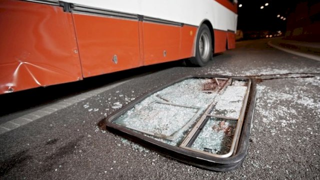 ILustrasi kecelakaan bus.(F-INT)