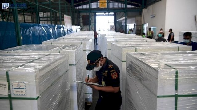 Ilustrasi gudang vaksinasi.(F-INT)