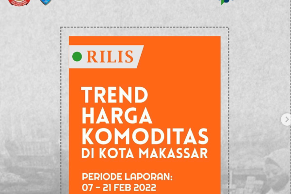 Rilis Trend Harga Komoditas di Kota Makassar 7 – 21 Februari 2022