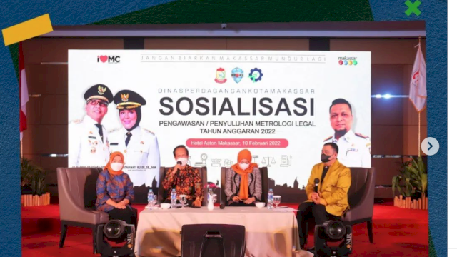 Sosialisasi pengawasan Metrologi Legal tahun anggaran 2022 bertempat di hotel Aston, Kamis 10/2.