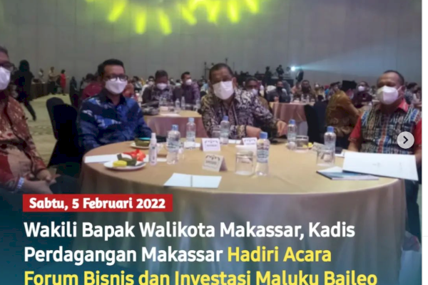 Wakili Walikota, Kadisdag Makassar Arlin Ariesta Hadiri Forum Bisnis dan Investasi Maluku Baileo Exhibition