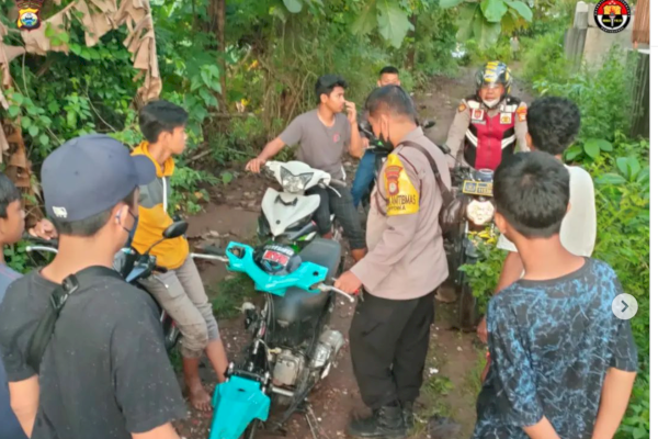 Balapan Liar di Kuburan Cina, 4 Orang Ditangkap &#8211; 3 Motor Dikandangkan di Polrestabes Makassar