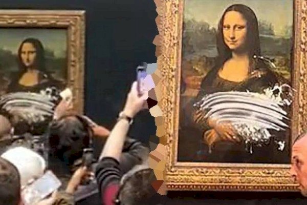 Dilempari Kue, Lukisan Mona Lisa jadi Sasaran Vandalisme