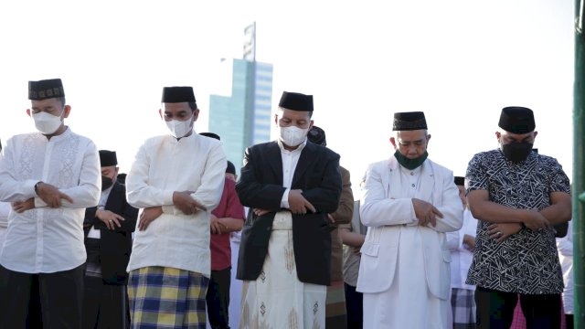 Walikota Danny Bersama Ketua DPRD Makassar Rudianto Lallo.