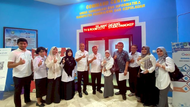 Diskominfo SP Pangkep Jadi Lokus Study Tiru Diskominfo Majene.