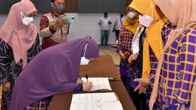 Tandatangani MoU Pendidikan Anak Usia Dini, Naoemi Octarina Ajak Bunda PAUD Kabupaten Kota Bersinergi