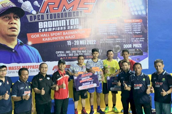 Rusdi Masse Badminton Cup Resmi Ditutup, Syaharuddin Alrif: RMS Sayang Masyarakat Wajo