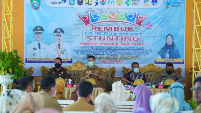 Tekan Angka Stunting, Bupati Pangkep Yusran Sebut Pemerintah Desa &#8211; Lurah Ujung Tombaknya