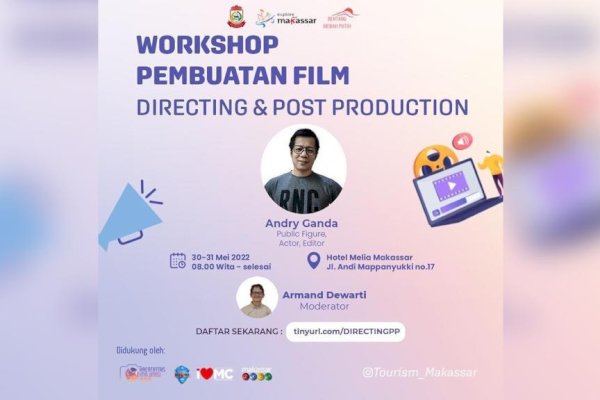 Dispar Makassar Buka Workshop Pembuatan Film