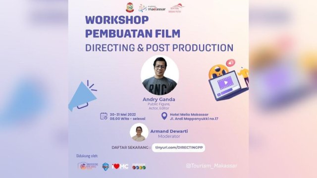 Dispar Makassar Buka Workshop Pembuatan Film