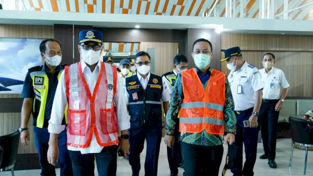 Andi Sudirman Bersama Budi Karya Sumadi Cek Progres Kereta Api Makassar-Parepare.