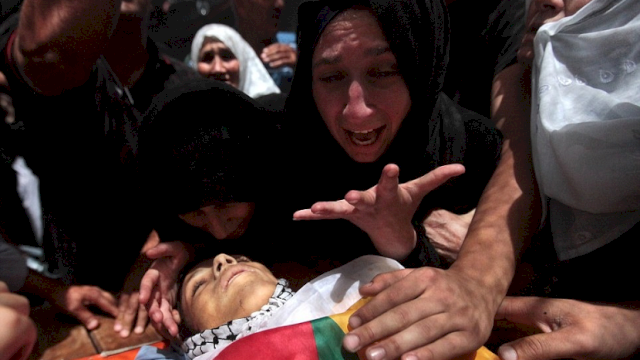 Ilustrasi remaja palestina ditembak tentara israel.(F-INT)