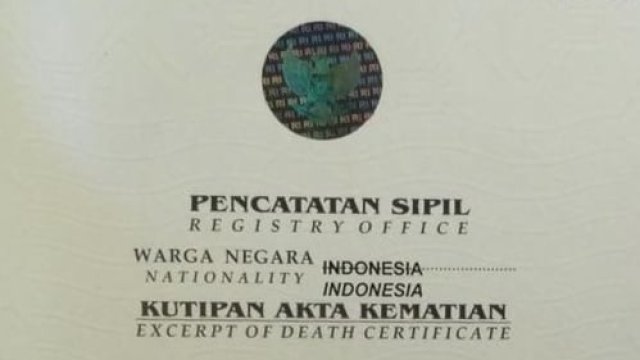 ilustrasi akta kematian.(F-INT)