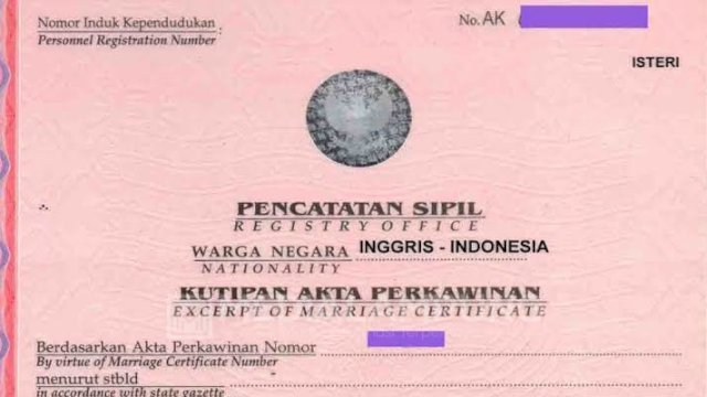 ILustrasi akta perkawinan.(F-INT)