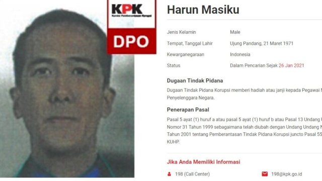 DPO Harun Masiku.(F-INT)