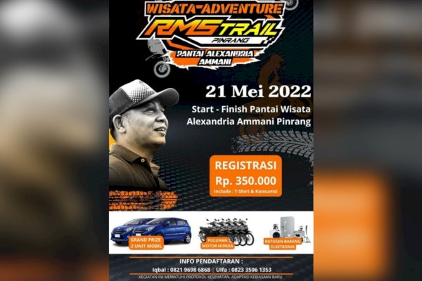 Jangan Lewatkan! Wisata Adventure RMS Trail Pinrang Digelar 21 Mei 2022, Ada Hadiah Mobil-Motor!