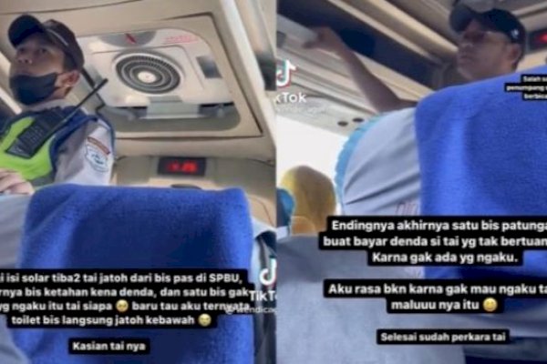 Viral! Bus Ditahan di SPBU Gegara Ada yang BAB Tinjanya Jatuh ke Lantai, Tak Ada yang Ngaku