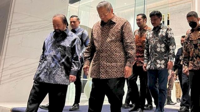 SBY Temui Surya Paloh di NasDem Tower.(F-INT)