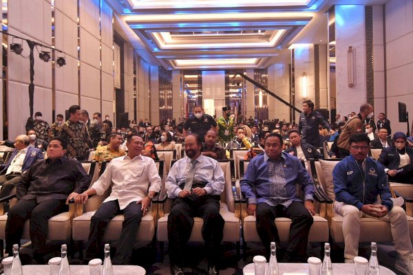 Bamsoet Hingga Erick Thohir Hadiri Silatnas Partai NasDem, Bicara Pancasila