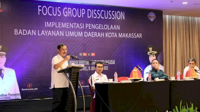 Sekda Makassar Buka FGD, Bahas Pengelolaan BLUD Pemkot Makassar