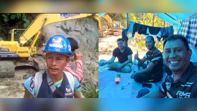 Bermalam di Hutan Beratap Tenda, Ini Mereka Pejuang Tim Kemanusiaan NasDem di Jalur Rampi