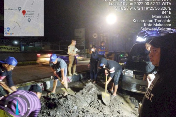 Dini Hari, Pj Dirut Perumda Air Minum Makassar Beni Iskandar Sambangi Petugasnya di Lapangan