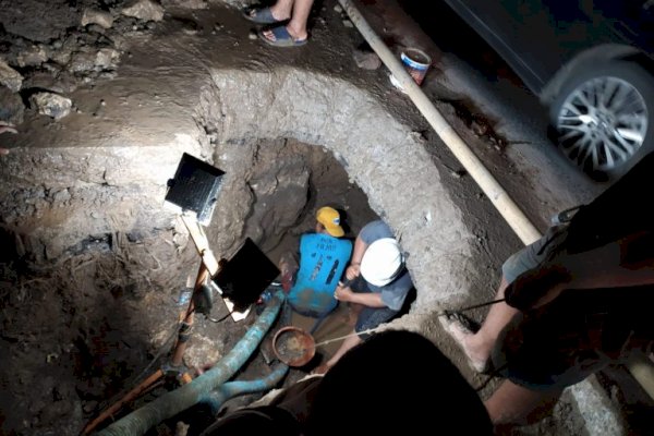 Mohon Bersabar, PDAM Makassar Berjuang Atasi Kebocoran Pipa Utama