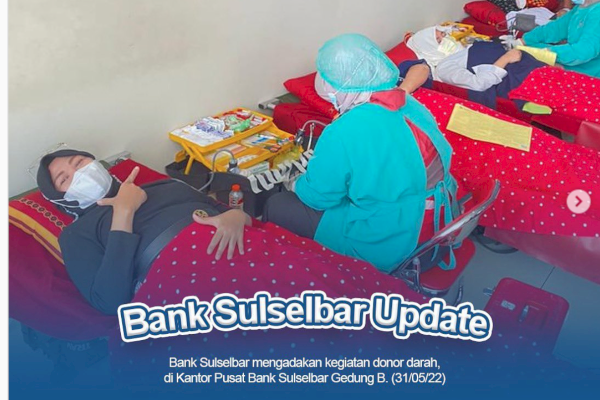 Bank Sulselbar Kembali Adakan Kegiatan Donor Darah