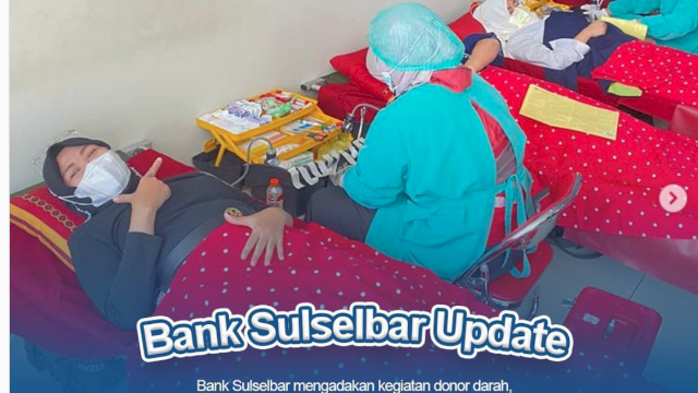 Bank Sulselbar Kembali Adakan Kegiatan Donor Darah